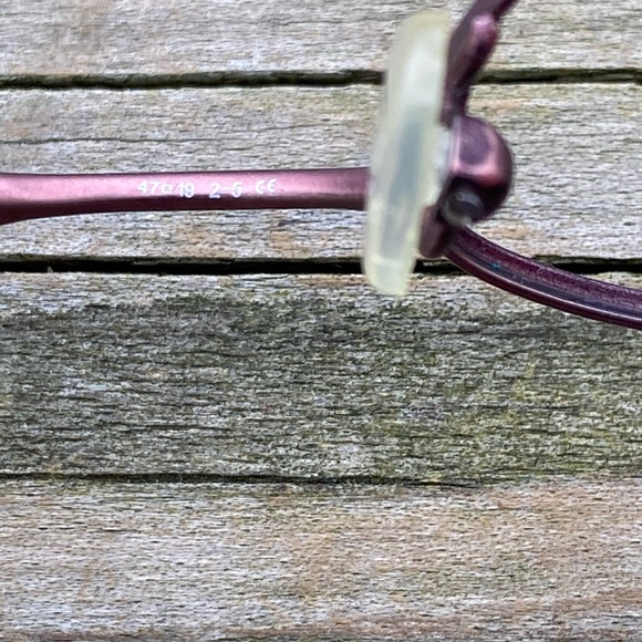 Ralph Lauren vintage wire frames burgundy red - Picture 8 of 9